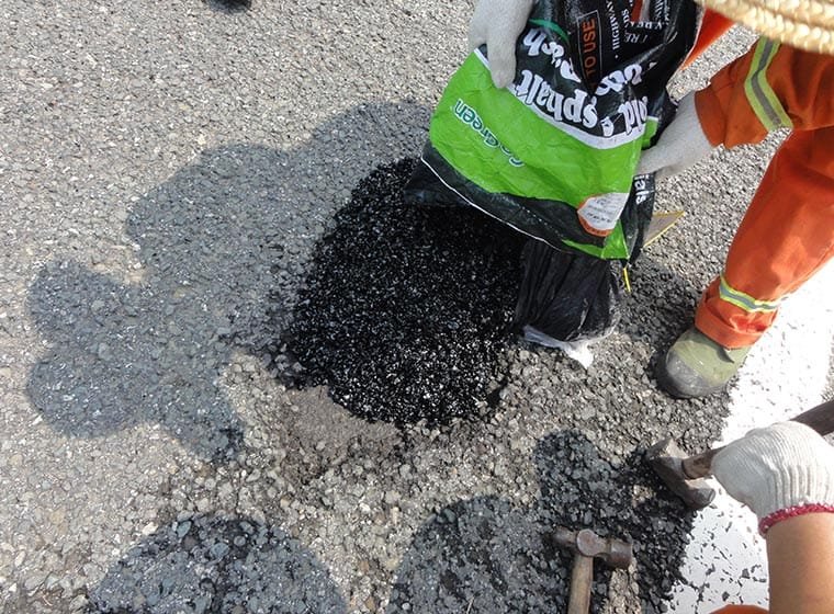 Road Asphalt cold patch